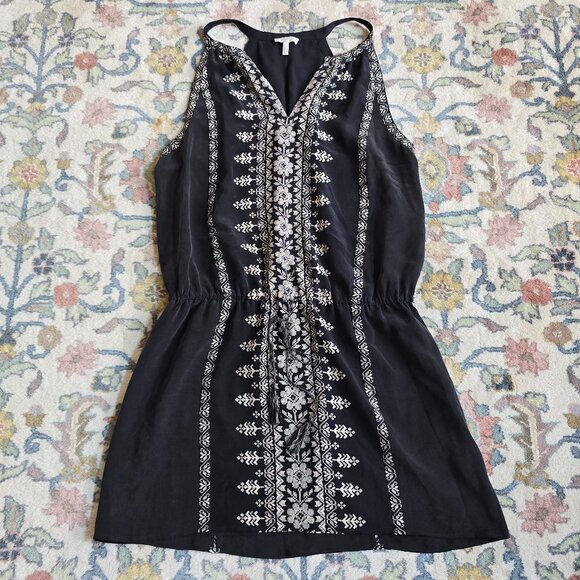 Joie Silk Bohemian Patterned Mini Dress Women's L - Picture 3 of 9